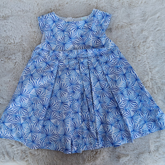 Robe patineuse bleu et blanc OBAIBI