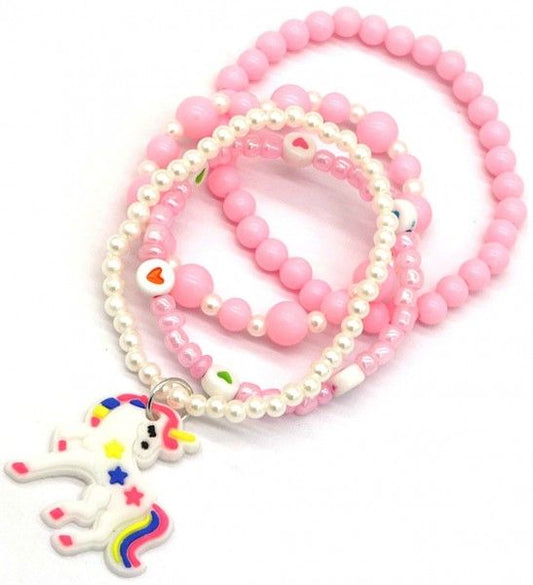 Bracelet licorne rose